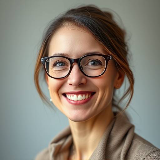Headshot of Dr. Anya Sharma, a smiling woman with glasses, Data Science Instructor.