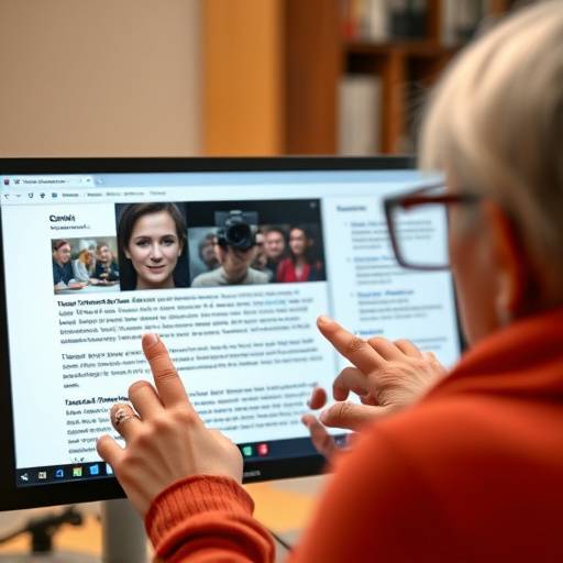 Illustration of a screen reader interface highlighting how it interprets and speaks website content for visually impaired users.