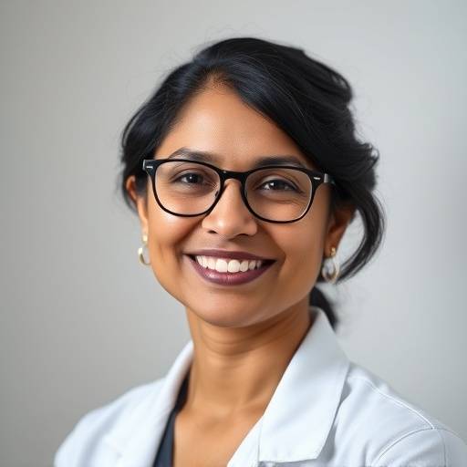 Profile image of Dr. Anya Sharma, smiling woman with glasses.